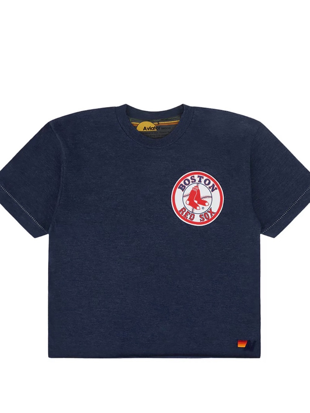 Aviator Nation Boston Res Sox Cropped Tee - Picture 2 of 3